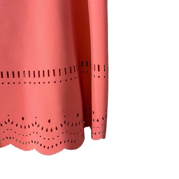 Ann Taylor Loft Pink Laser Cut A Line Skirt Size 6 - Picture 8 of 10